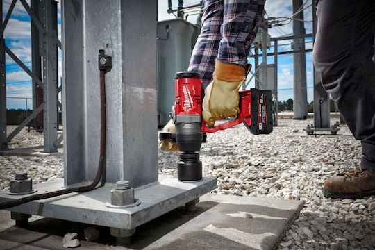Milwaukee M18 ONEFHIWF1-802X Brushless Μπουλονόκλειδο Μπαταρίας 18V 2x8Ah με Υποδοχή 1"