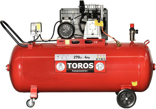 Toros DH-30200/10 Einphasig Luftkompressor mit Leistung 4hp und Lufttank 200Es 602042