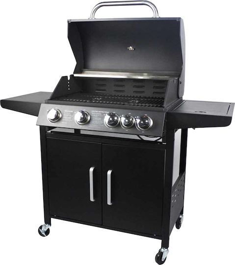 Bormann Elite BBQ4100 Gas Grill with 4 pcs 14.4kW and Side Burner