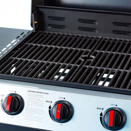Bormann Elite BBQ3000 Газово Барбекю Чугунена Решетка 60брx45брсм. с 3 бр 10.8кВт