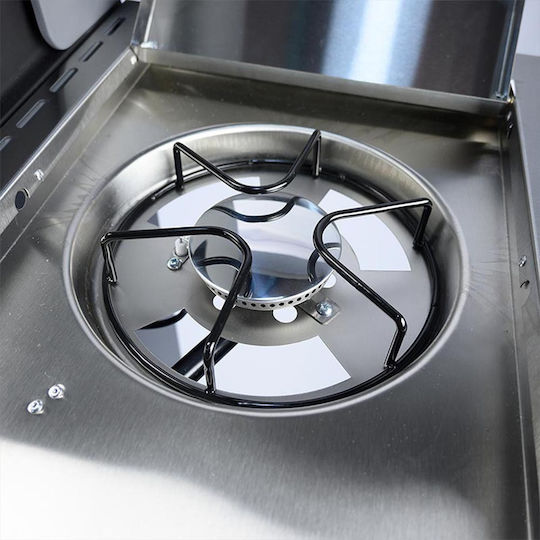 Elite BBQ5100 Gas Grill with 5 pcs 18kW and Side Burner