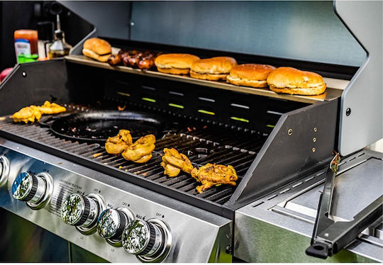 Elite BBQ5100 Gas Grill with 5 pcs 18kW and Side Burner