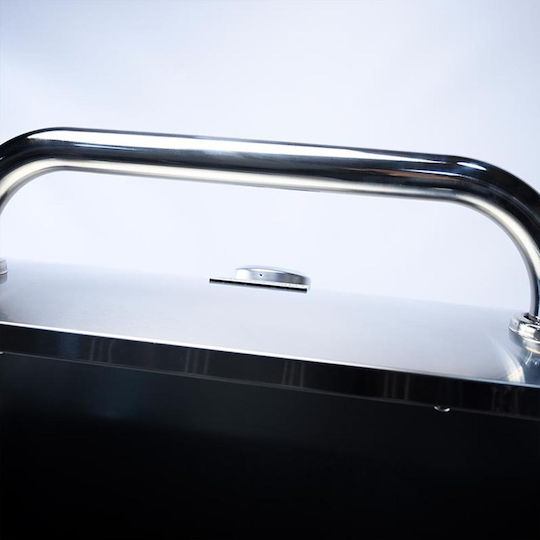Elite BBQ5040 Grătar pe gaz Din fontă Grătar 60bucx45buccm cu 3 buc 10.8kW și Arzător Lateral
