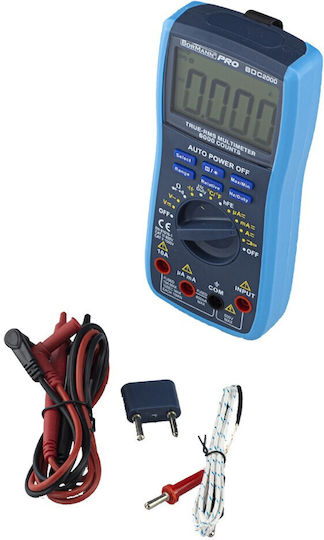 Bormann Pro BDC2000 600V Digitales Multimeter mit AC / DC / Widerstand / Kapazität / Temperaturmessung