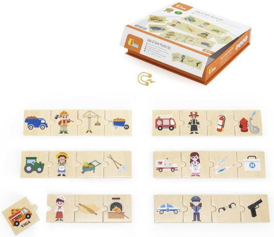Viga Toys Montessori Εκπαιδευτικό Παιχνίδι Γνώσεων από Ξύλο για 1.5+ Ετών