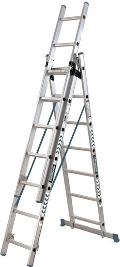 Bormann Pro BHL5100 Τριπλή Σκάλα Αλουμινίου 3x11