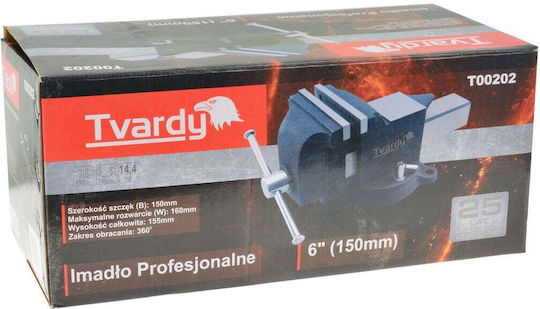 Tvardy Fest Einstellbare Schraubstock aus Edelstahl mit Maximale Öffnung 150mm