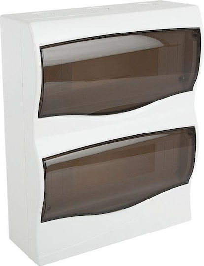 Eurolamp Wall mounted 8-Elements Fuse Box with 2 Rows W275xH230xD100mm