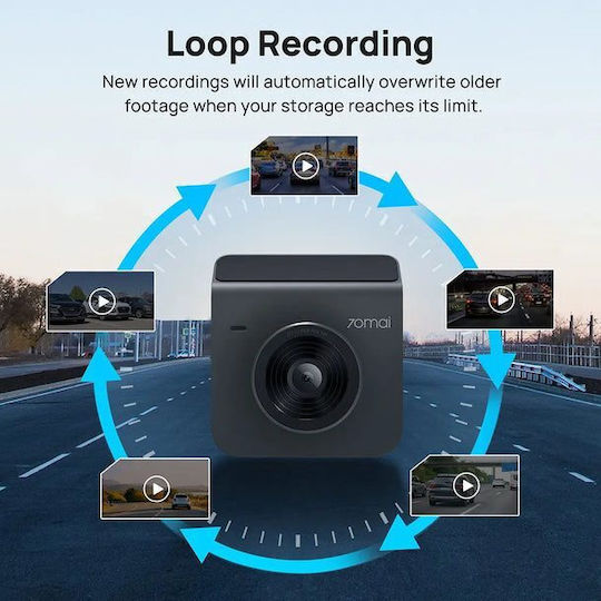 70Mai A400 & RC09 Car DVR Camera Set 1440P with 2" Screen Wi-Fi & Rear Camera