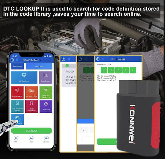 Διαγνωστικό Αυτοκινήτου OBD 2 με Bluetooth