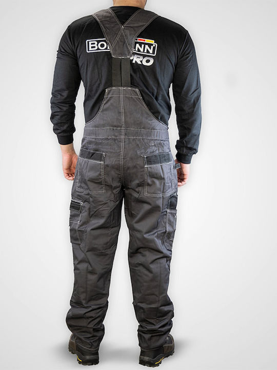 Bormann Pro Milano Work Coveralls Dungarees Cotton Gray