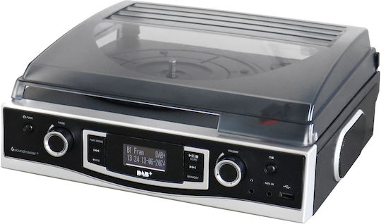 Soundmaster PL590SW Πικάπ με Belt Drive, Προενίσχυση και Ενσωματωμένα Ηχεία Μαύρο