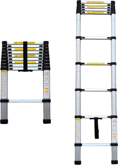 Bormann Telescopic Ladder Aluminum 12 of Steps