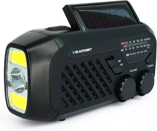 Blaupunkt Retro Solar cu USB Negru