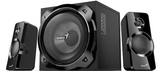 Genius 31730050401 Ασύρματα Ηχεία Υπολογιστή 2.1 με Bluetooth και Ισχύ 50W σε Μαύρο Χρώμα