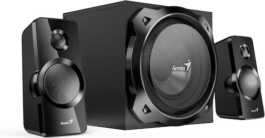 Genius 31730050401 Ασύρματα Ηχεία Υπολογιστή 2.1 με Bluetooth και Ισχύ 50W σε Μαύρο Χρώμα