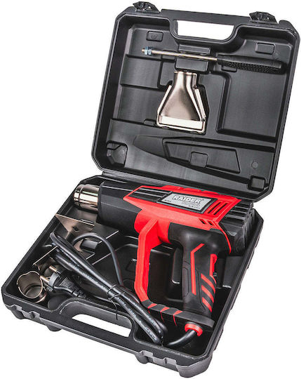 Pistol de aer cald 2000W 2 setări 5 accesorii cu carcasă Raider Rd-hg26
