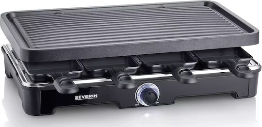 Severin RG9670 Επιτραπέζια Ηλεκτρική Ψησταριά Αυλακωτής Πλάκας 1400W με Ρυθμιζόμενο Θερμοστάτη 41.7x26.3εκ.