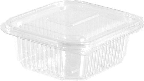 THalassinos Einweg-Plastikgeschirr PET mit Fassungsvermögen von 250ml Transparent 100Stück
