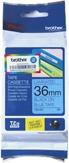 Brother TZe-561 Label Maker Tape 8m x 36mm in Blue Colour Compatible with Brother TZe/TZ