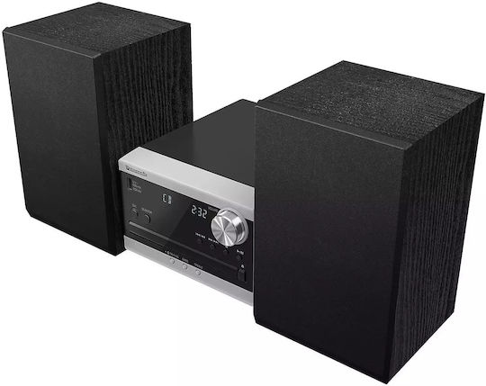 Panasonic Ηχοσύστημα 2.0 SC-PM270EG-S 20W με Digital Media Player, WiFi και Bluetooth Ασημί