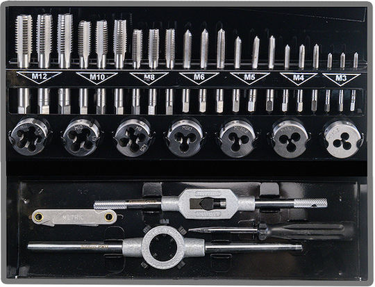Bormann 075325 Σετ Κολαούζα & Φιλιέρες με Μανέλα 10x1.5mm 32τμχ