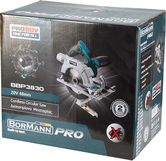 Bormann Pro BBP3830 Circular Saw 20V Solo with Dust Extraction System