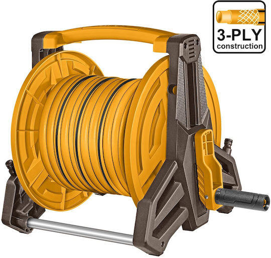 Ingco Watering Wind Wall Mounted for Hose up to 20m