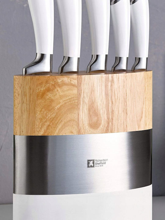 Richardson Sheffield Fusion Messer Set mit Sockel aus Rostfreiem Stahl 5 Stück