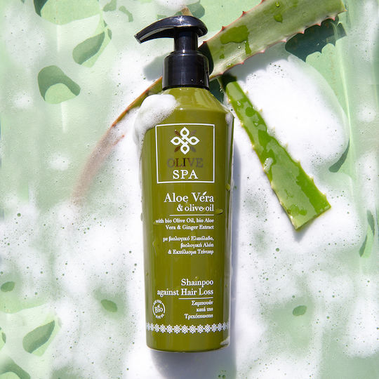 OliveSpa Aloe Vera & Olive Oil Shampoos gegen Haarausfall für Alle Haartypen 250ml