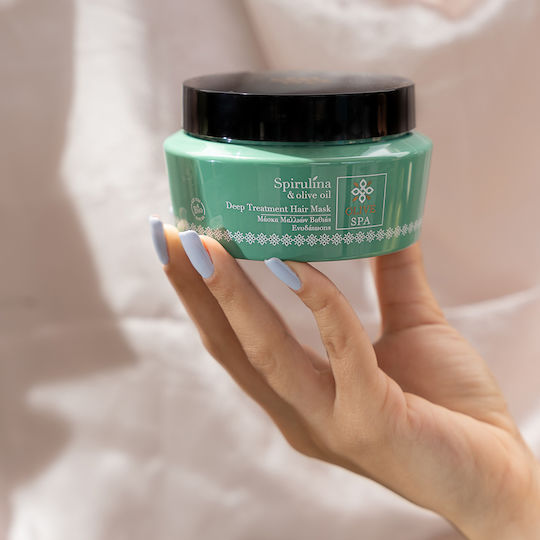 OliveSpa Spirulina & Olive Oil Hair Mask For Hydration With Keratin 250ml