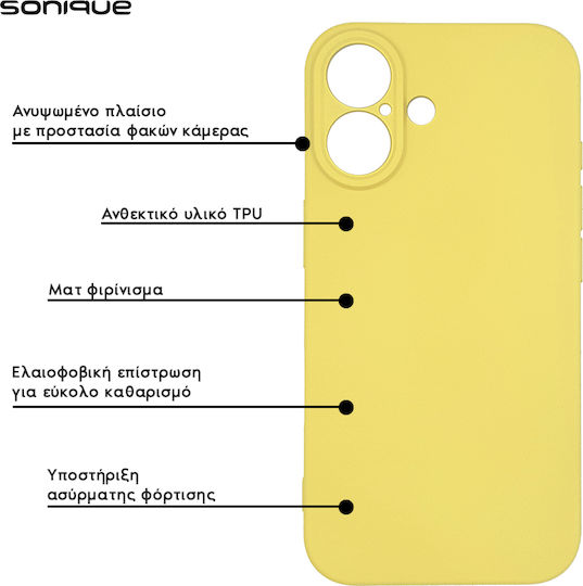 Sonique Liquid Back Cover Silicone Yellow (Huawei P Smart 2019 / Honor 10 Lite)