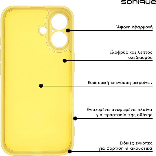 Sonique Liquid Back Cover Σιλικόνης Κίτρινο (iPhone 11 Pro Max)