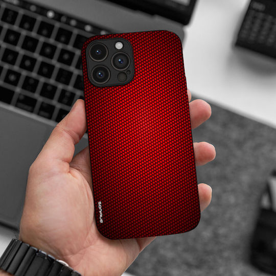 Sonique Carbon Serie Hülle für OnePlus Nord 2 5G Rot