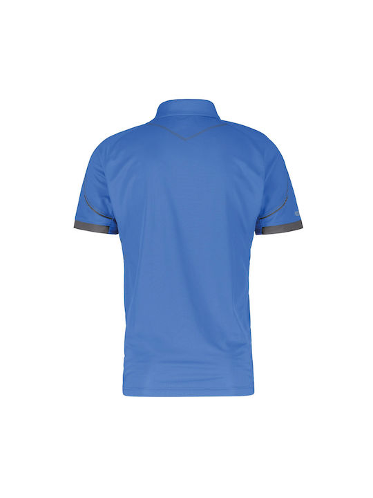Dassy Workwear Traxion Work Polo Shirt Blue Sunscreen