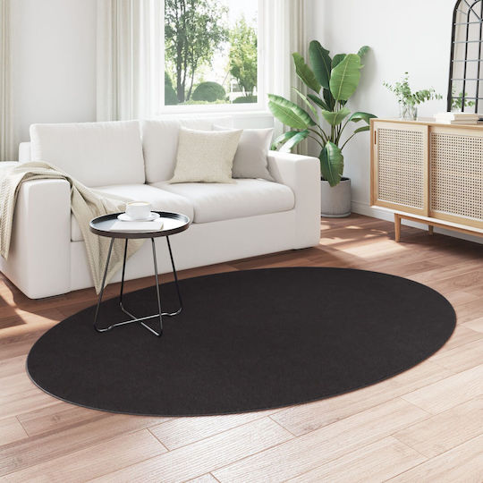 vidaXL Anti-slip Rug Outdoor Rectangular Black