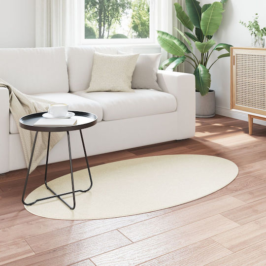 vidaXL Teppich Außenbereich Rechteckig Synthetisch,Polyester/Cotton/Leather Cream