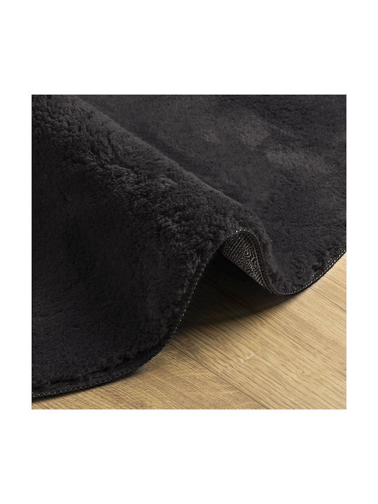 vidaXL Anti-slip Rug Outdoor Rectangular Black