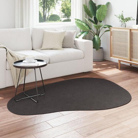 vidaXL Teppich Außenbereich Rechteckig Synthetisch,Polyester/Cotton/Leather Charcoal
