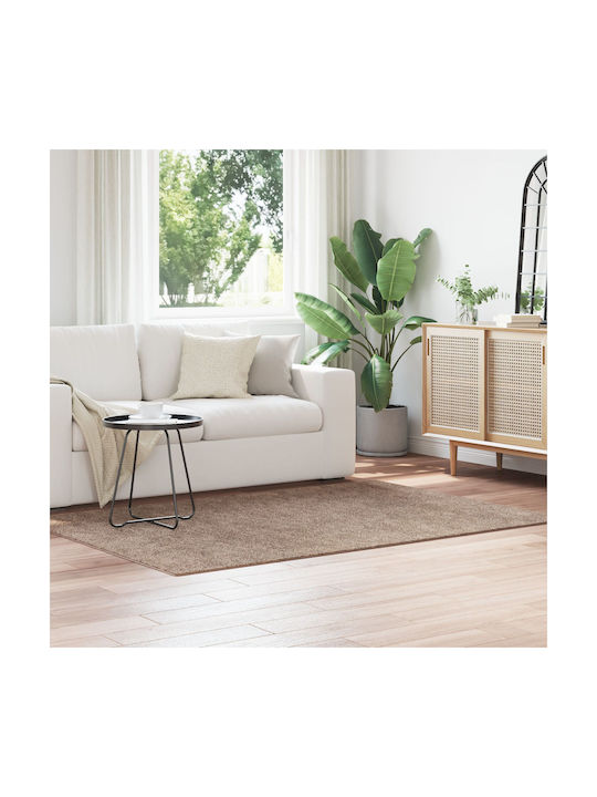 vidaXL Antiderapant Covor De exterior Rectangular Din lână Maro