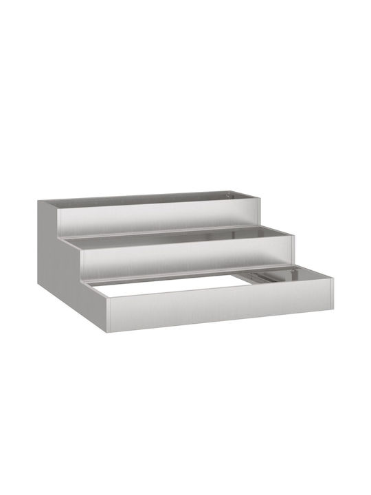 vidaXL Topf Metallisch 90x90x35cm.