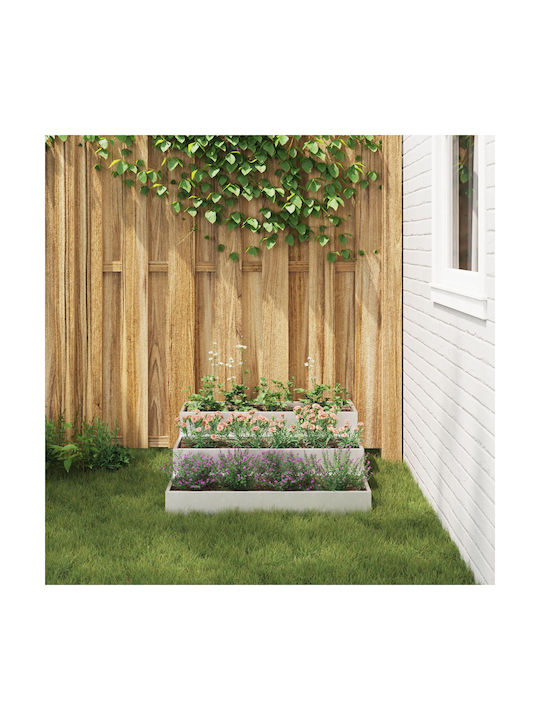vidaXL Topf Metallisch 90x90x35cm.