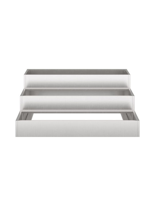 vidaXL Topf Metallisch 90x90x35cm.