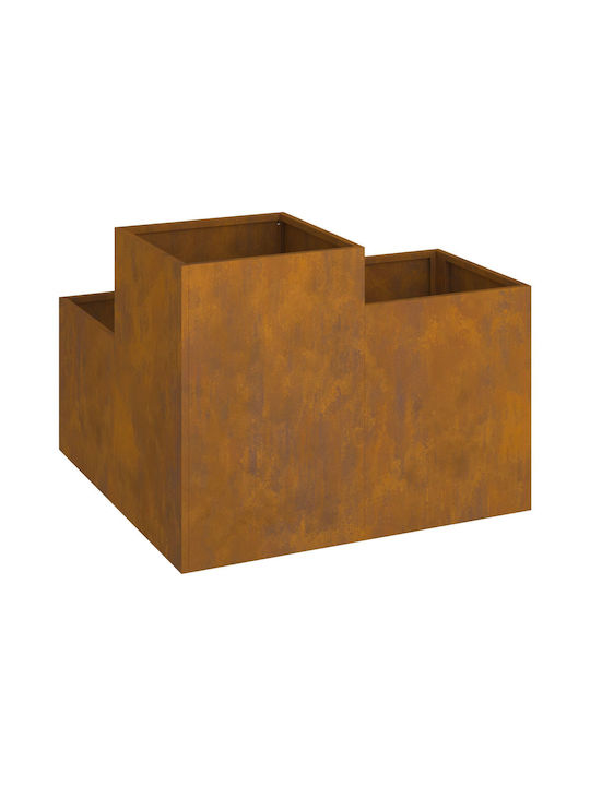 vidaXL Ghiveci Metal 80x80x60cm.