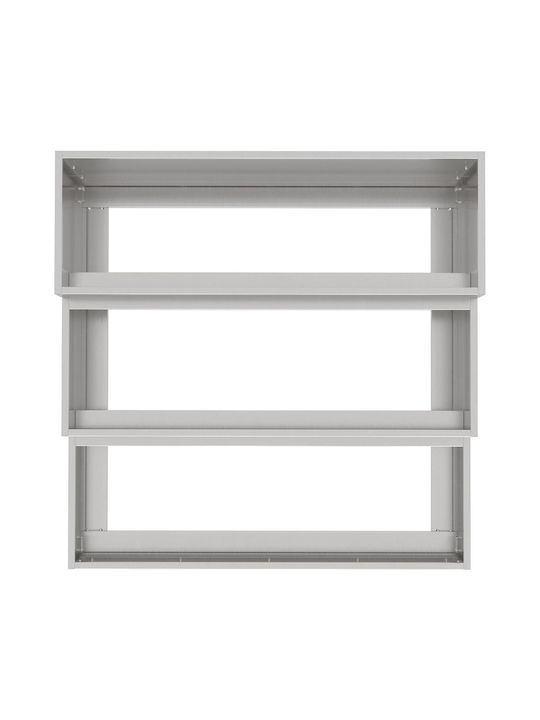 vidaXL Topf Metallisch 90x90x35cm.