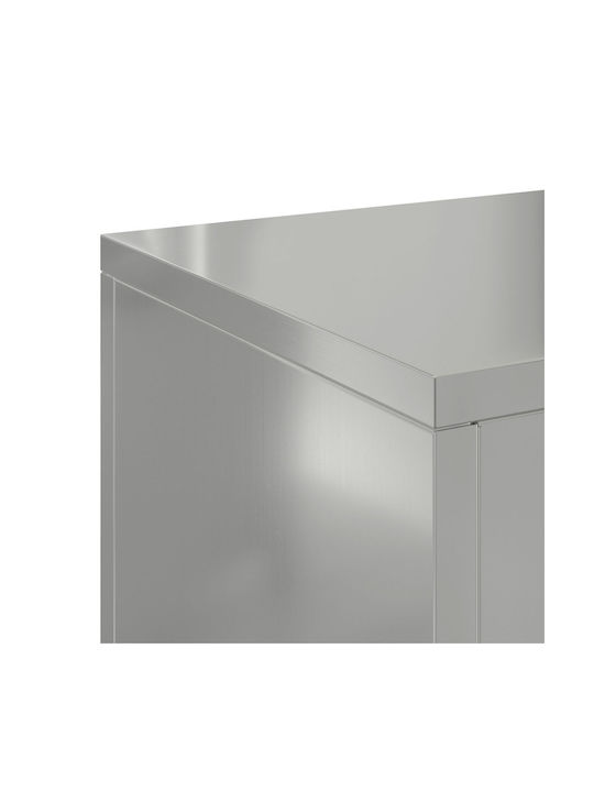 vidaXL Комплект 2 Саксии Galvanized Steel