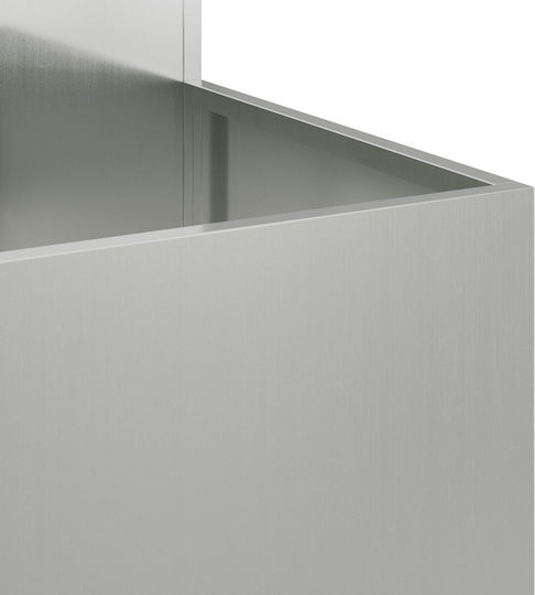 vidaXL Γλάστρα Μεταλλική Μπρούτζινη 80x80x60εκ.
