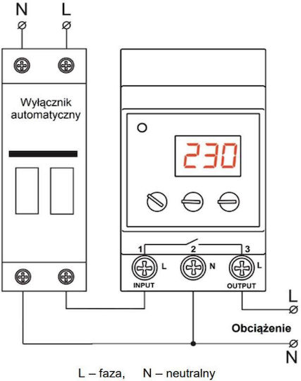 Novatek Digital Elektrische Messgeräte für den Elektrokasten Schiene Monophase