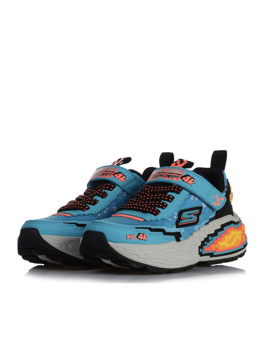 Kids Sneakers with Scratch Turquoise