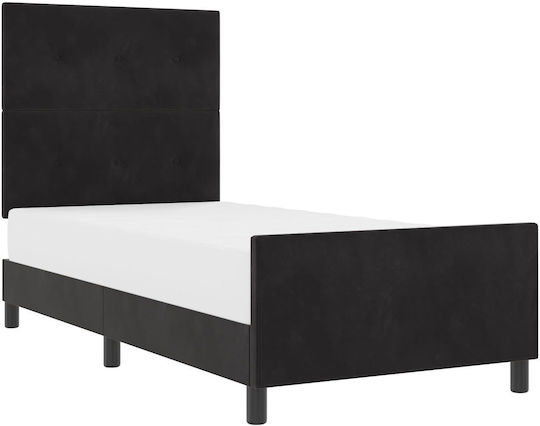 Κρεβάτι King Size για Στρώμα 190x190cm Μαύρο, Black Κρεβάτι King Size για Στρώμα 190x190cm Μαύρο, Black
